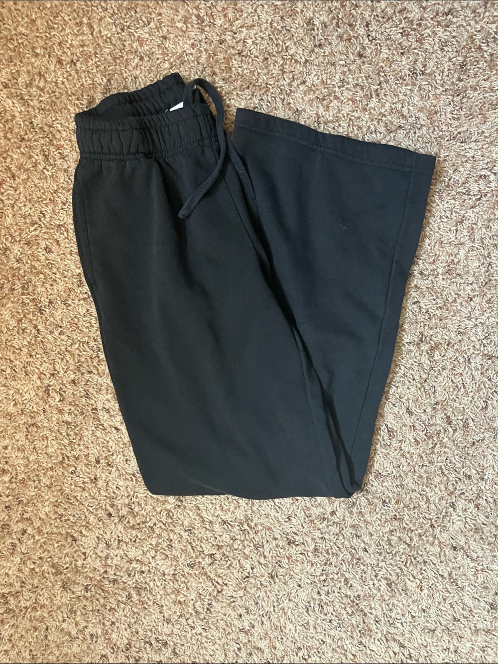 Black Sweatpants Wide leg